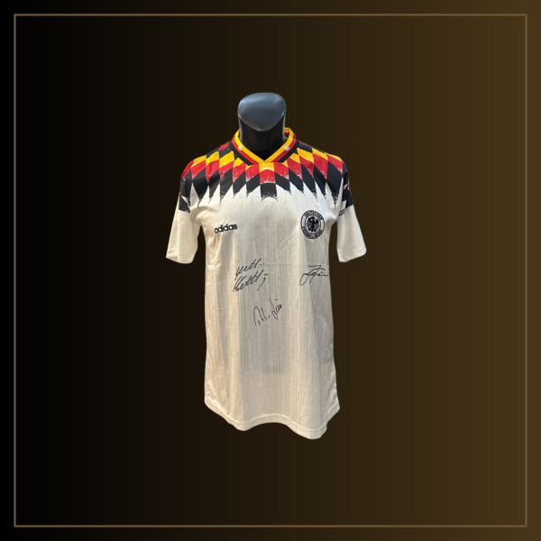 White Black Photo Collage Elegant Autumn Mood Instagram Post (1350 x 1350 px) (59) Lothar Matthäus, Rudi Völler, Jürgen Klinsmann Signiertes 1994 Deutschland Trikot