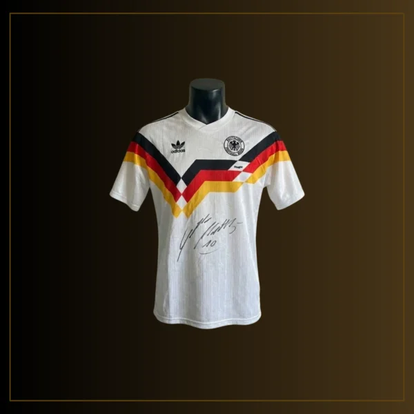 1 Lothar Matthäus Private Signierung - Deutschland 1990 World Cup Trikot