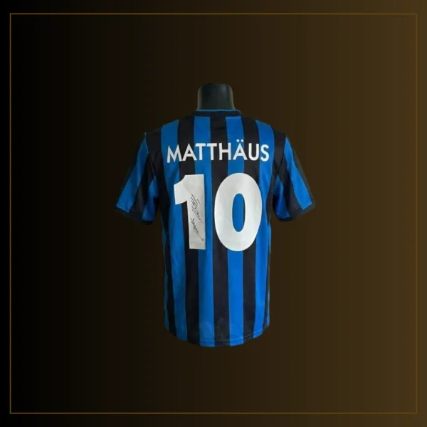 3 Lothar Matthäus Private Signierung - Inter Milan 1990 Heimtrikot