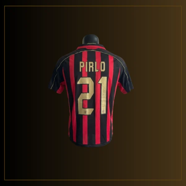 Andrea Pirlo Private Signierung - AC Milan 2006/07 Heimtrikot