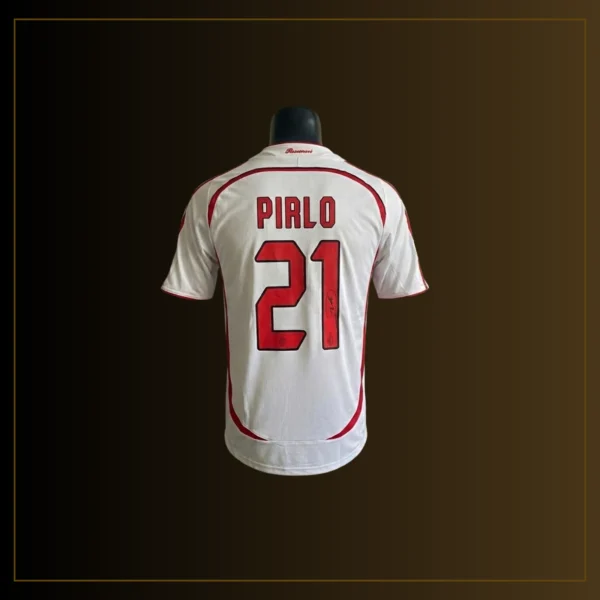 Andrea Pirlo Private Signierung - AC Milan 2006/07 Auswärtstrikot