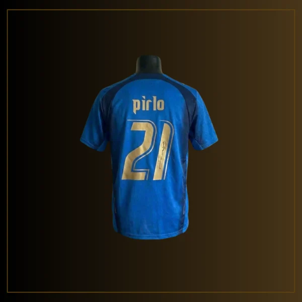 Andrea Pirlo Private Signierung - Italy 2006 World Cup Trikot (Kopie)